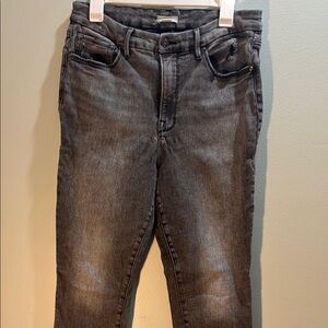 Good American Black Distressed Jeans
Size 16 
Style GL844T